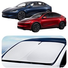 Spigen ZeroGap Windshield Sunshade for Tesla Model Y 3, Maximum UV Heat P...