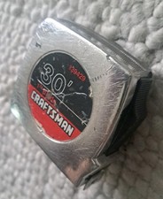 Craftsman 30' Tape Measure #39429 Made in USA 1" Blade Vintage Nice!