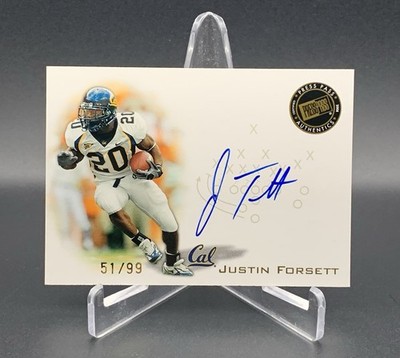 2008 Press Pass Signings Gold /99 Justin Forsett #PPS-JF2 Rookie Auto RC