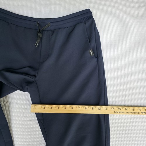 UNRL Performance Pants Men’s L Navy Joggers 4-Way Stretch Gym Golf Travel - 第 11/13 張圖片