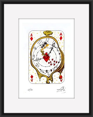 Dali, Lithographie, Ace of Diamonds, Limited Edition, signiert, COA