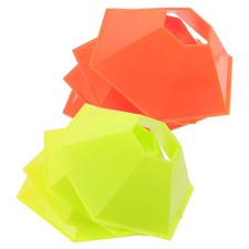  8pcs Soccer Training Markers Hexagon Cones, Field Discs Football Practice,