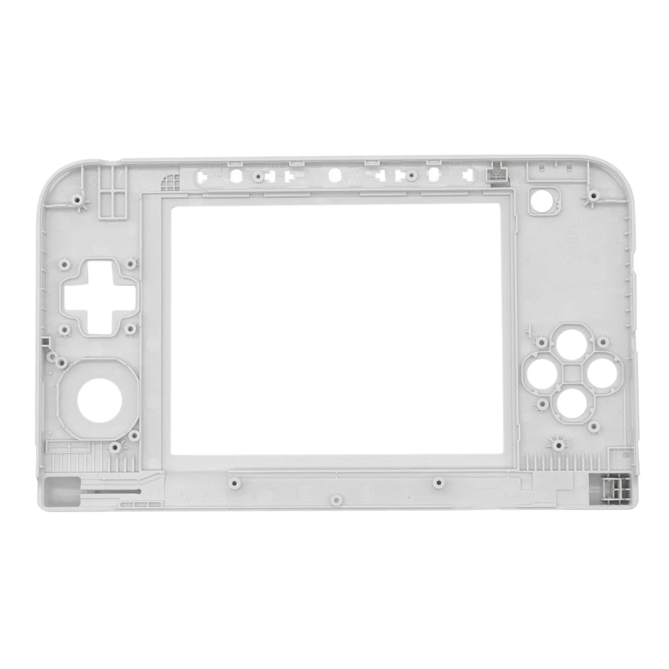Replace Hinge White Bottom Middle Shell Housing with lock For Nintendo 3DS XL - Image 3 of 4