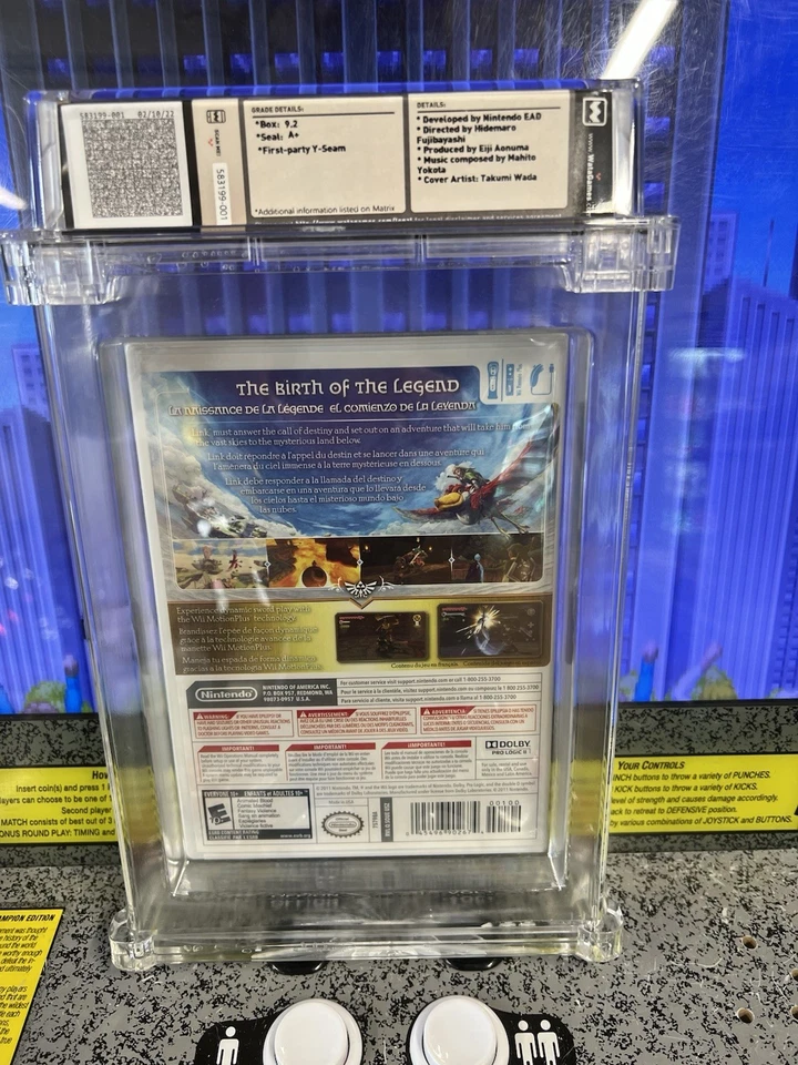 2011 Nintendo Wii The Legend of Zelda Skyward Sword WATA 9.2 A+ Sealed **READ** - Image 3 of 4