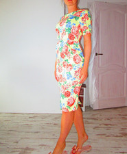 ASOS Pencil cotton dress in floral