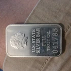 U.S State Silver Art Bar 1 Troy Ounce South Carolina