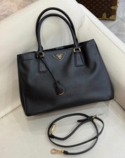 Prada Black Saffiano Medium Galleria Top Hand...