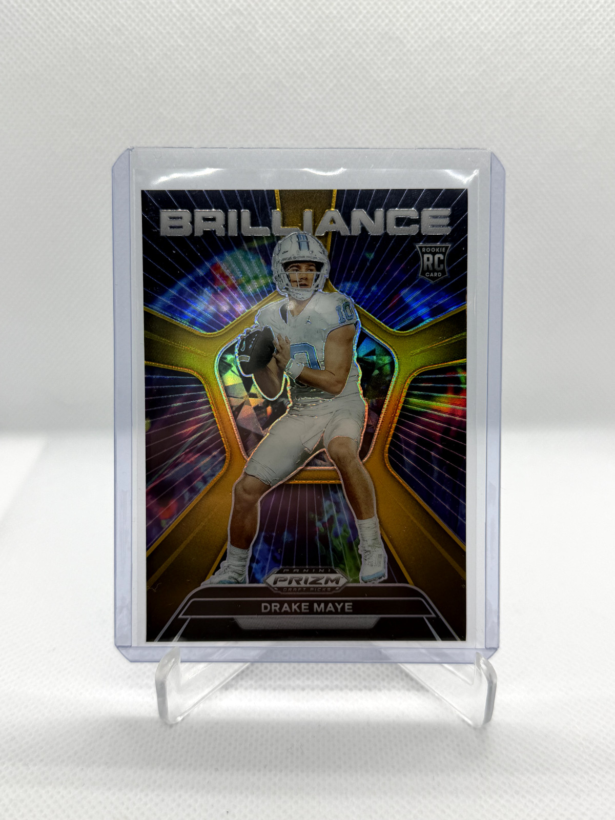 Drake Maye Panini Prizm Draft Picks Brilliance #BRDM Gold