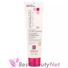 Andalou Naturals Sensitive 1000 Roses Color + Correct Sheer Beige SPF 30 2oz