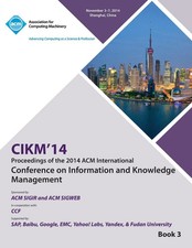 CIKM 14, ACM International Conference on Information and Knowledg