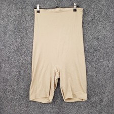 Spanx Shapewear Shorts Womens L Large Beige High Waisted Tummy Mid Thigh Nude