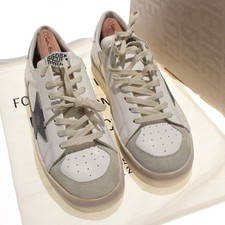 Golden Goose NWB Stardan Lace Up Sneakers Size 41 (US 8) in White & Gray Leather