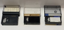 USED TDK Sony VHS-C Camcorder Video Cassette Tapes w/ Cases 3 VTG