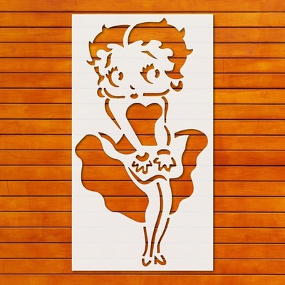 Betty Boop Reusable Stencil Template for Wall Art & DIY Crafts | StencilAir