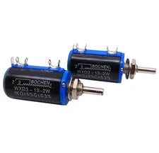 2x 1K ohm WXD3-13 Rotary Multi-turn Wirewound Precision Potentiometer