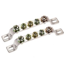 5 Positions Ground Wire Bridge Design Terminal Block Connector Bar 2 Pcs