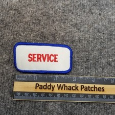 Vintage Service Patch Work Uniform Name Tag Mechanic Car Shop V8a