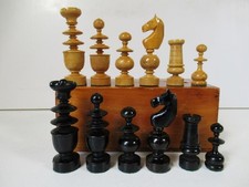 ANTICO SET SCACCHI TORNEO MISURA MODELLO REGENCE K94mm + SCATOLA ORIGINALE NO SCACCHIERA