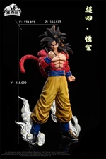 BaoLi Bear Studio Dragon Ball Super Saiyan 4 Goku Resin Statue In Stock 1/6