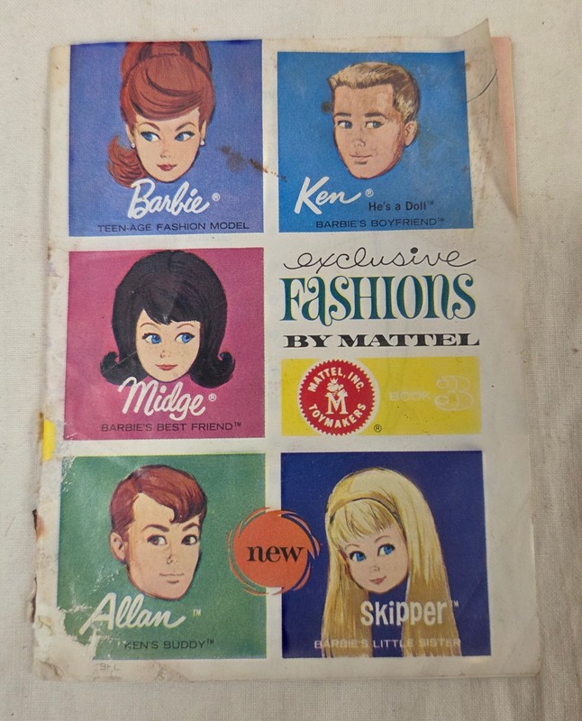 Vintage Mattel 1963 Barbie Exclusive Fashions Book #3
