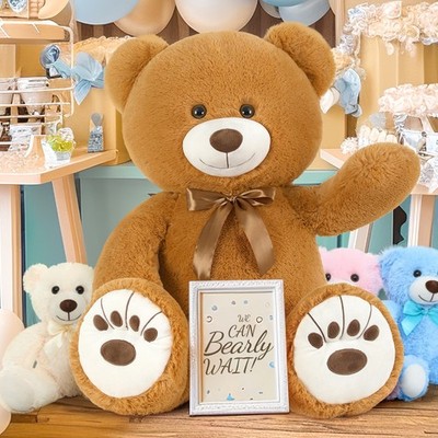 MorisMos Adorable Teddy Bear with Bow Tie Cute Plush Toy Perfect Gift for Kids