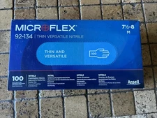 Ansell 92-134 Microflex(R) 92-134 Versatility, Disposable Gloves, 2.8 Mil Palm,