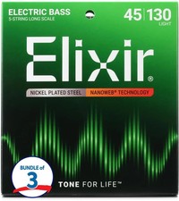 Elixir Strings 14202 Nanoweb Electric Bass Gu...