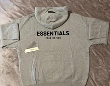NEW Fear of God Essentials Dark Oatmeal Hoodie Size XL 100% Authentic✅