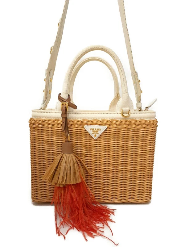 PRADA Women's Canvas Exterior Shoulder Bag Bags & Handbags for