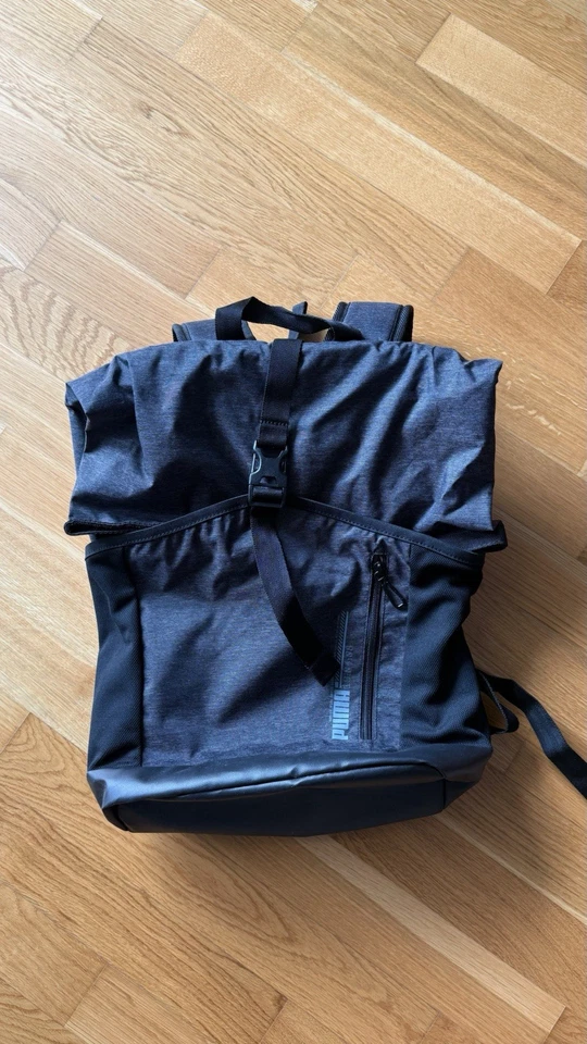 PUMA Message Backpack Rucksack Tasche, Black/Grey - Bild 2 von 3