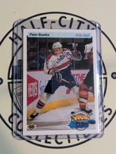1990-91 UD YOUNG GUNS PETER BONDRA YOUNG GUNS ROOKIE RARE FRENCH PARALLEL #536 