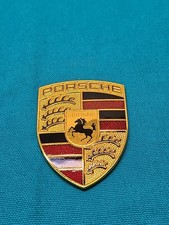 Porsche 911 Boxster Cayenne Hood Emblem Crest Badge 99655921100 Oem Used