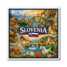 Slovenia Magnet | Slovenia Souvenir Travel Magnet