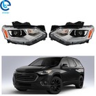 Pair LH+RH Headlights HID/Xenon w/LED DRL For Chevrolet Traverse 2018 2019-2021