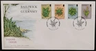 Guernsey 1975 Ferns Official FDC First Day Cover Unaddressed with Insert Card