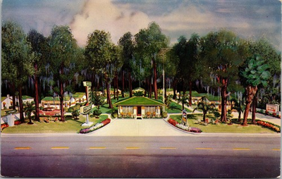 #ad #ad Ocala Motor Court Florida Chrome Postcard AAA 22 Rooms $6.50