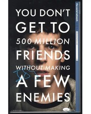 Jesse Eisenberg signed 11x17 Poster Mark Zuckerberg The Social Network