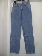 VTG WRANGLER 20X W022XRI WOMENS 7/8x34 ZIP 5 POCKET COTTON DENIM BLUE JEANS