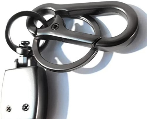 New HERO bike logo black leather hook keychain, Key Tag with Metal Ring. - Picture 13 of 48