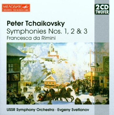 TCHAIKOVSKY SVETLANOV USSR SO - Symphonies 1-3 / Francesca Di Rimini - 2 CD