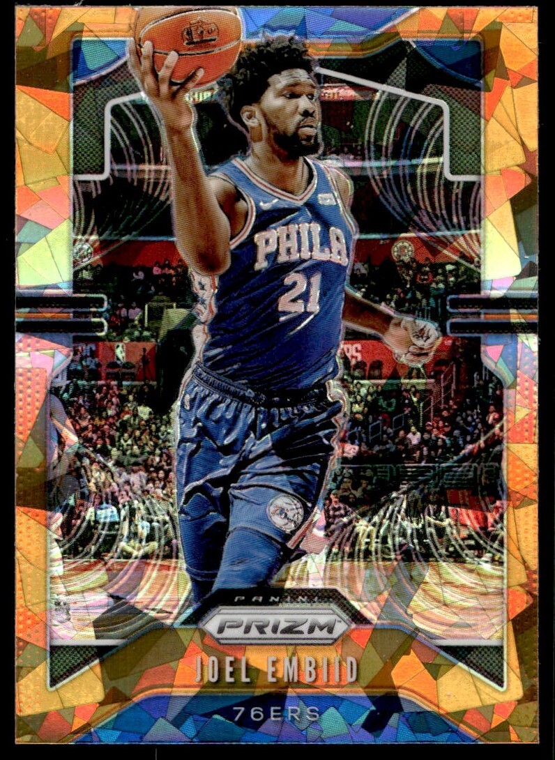 2019-20 Panini Prizm Orange Ice Joel Embiid G7 Philadelphia 76ers #199