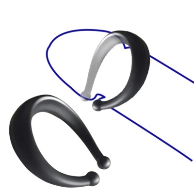 2pcs Silicone Men Glans Ring Foreskin Retention Ring Adult Intimate Comfort