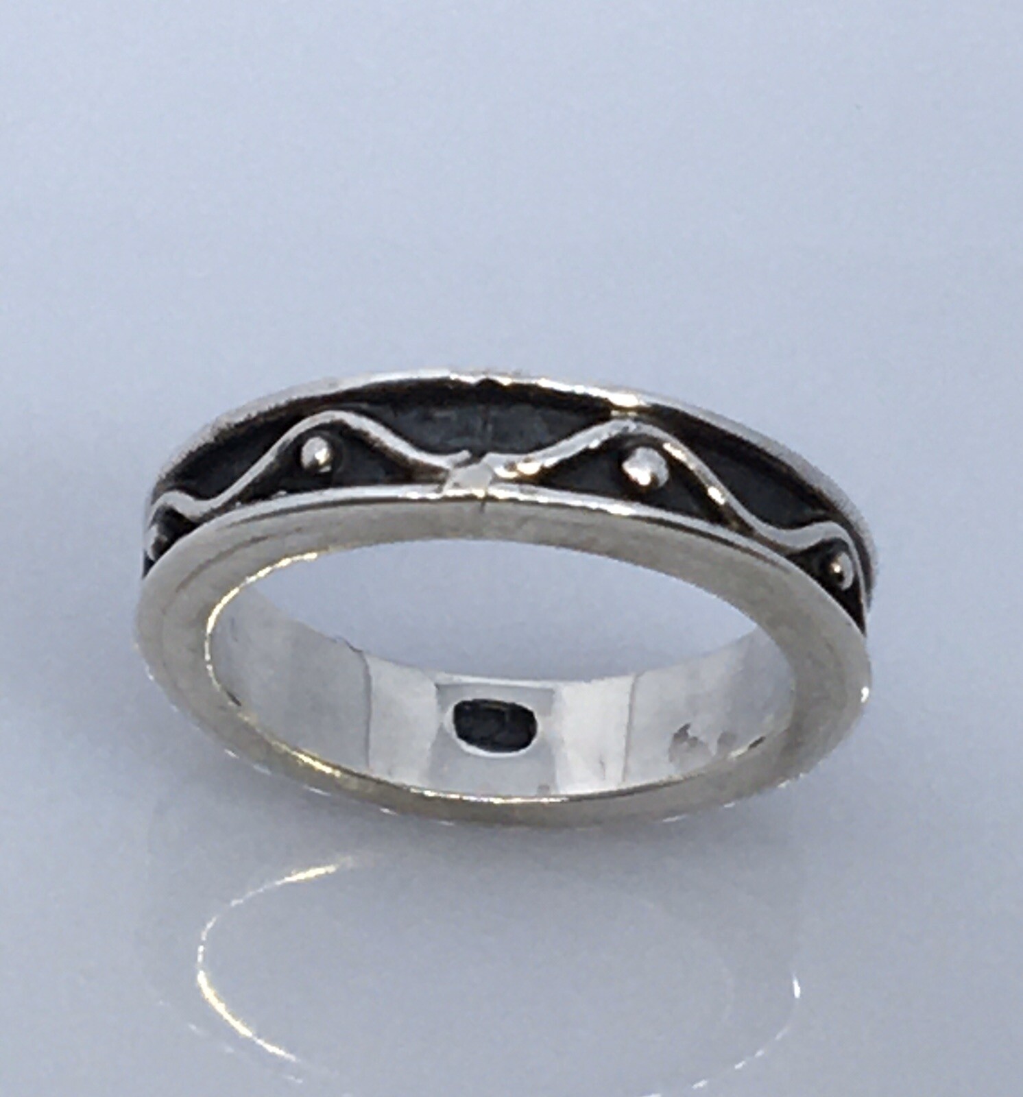 925 Sterling Silver Stackable Band Ring Size 6 Je… - image 4