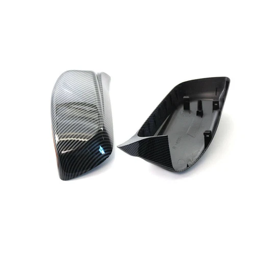 M Style Carbon Fiber Side Rearview Mirror Cover Caps For 2004-2007 BMW E60 E61 - Picture 6 of 7