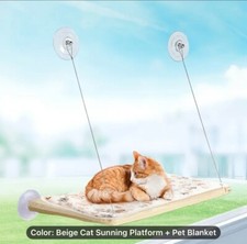Cat bed, hammock, perch. Window mounted. Installs easily. Washable cover.