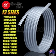 Food Grade Clear Silicone Rubber Tube Hose Pipe Transparent Soft 13 Sizes