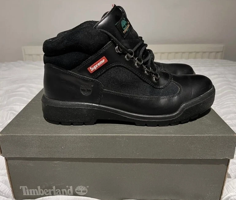 Chaussures de trekking noir FW14 Supreme x Timberland Field Boot UK 10 US 10,5 EU 44,5