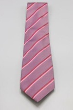 THOMAS PINK Silk Tie. Purple with Pink Stripes. Made in France