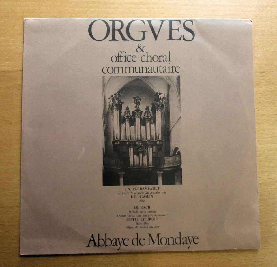ORGVES & Office Choral Communautaire Abbaye de Mondaye 10" Vinyl NEAR MINT - Image 4 of 4