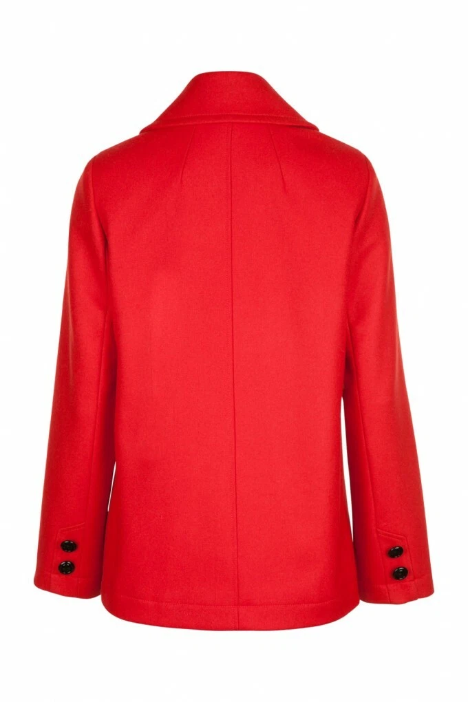 manteau caban rouge